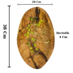 Tabak El Yapımı Zeytin Ağacı Tabak 20*38 Cm.